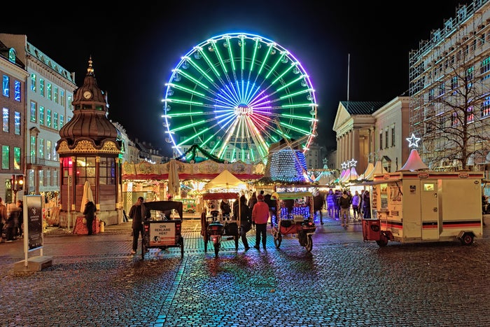 Copenhagen Kongens Nytorv Copenhagern Denmark Nytorv Square Christmas 497475342 Editorial Use Only