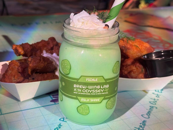 EPCOT International Food & Wine Festival Brew Wing Lab pickle shake