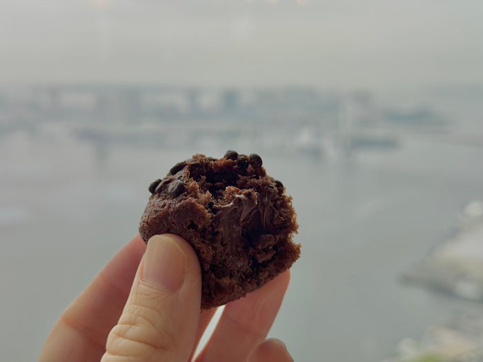 Fairmont Tokyo breakfast chocolate muffin