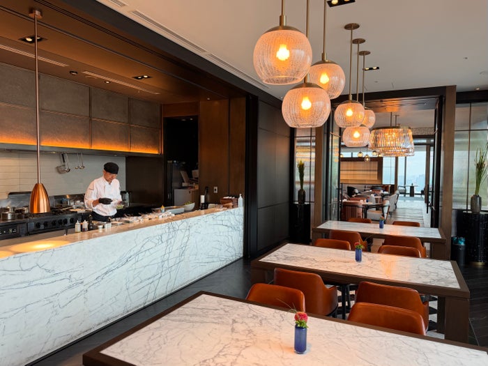 Fairmont Tokyo chef at breakfast