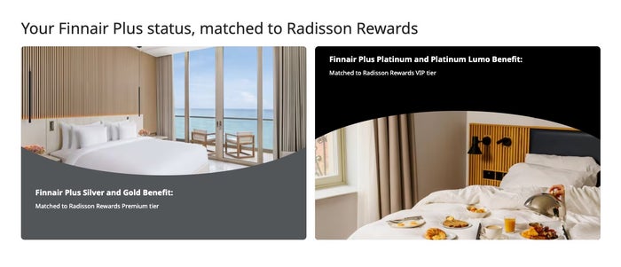 Finnair and radisson status match