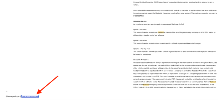 Gmail view entire message National Gmail view entire message National