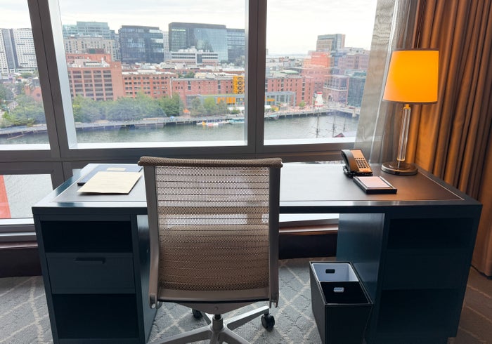 InterContinental Boston by IHG desk with view Image Credit Chris Hassan