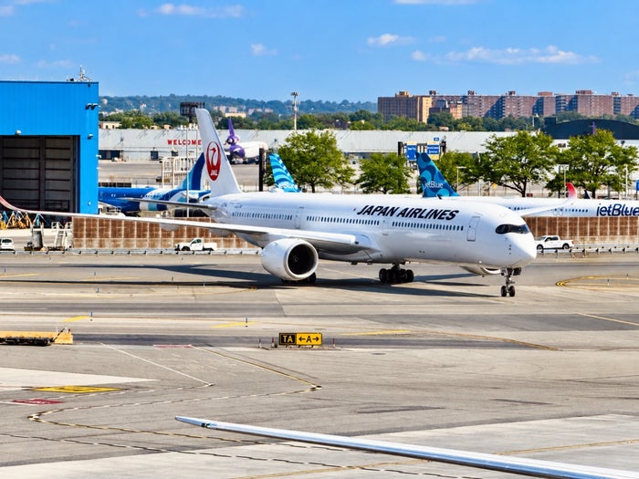 JAL A350 1000 at JFK Airport