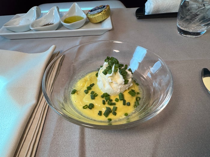JL First Class Suite second course amuse JL First Class Suite second course amuse