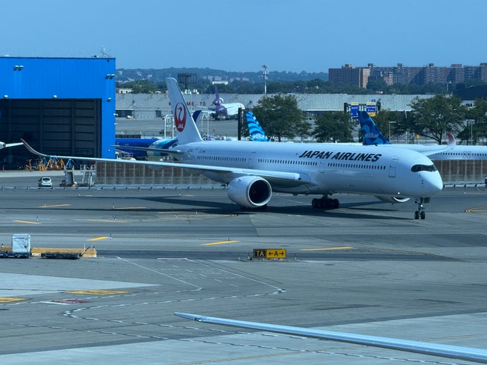 Japan Airlines plane at JFK Japan Airlines plane at JFK