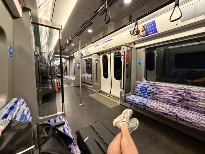 London Heathrow LHR Elizabeth Line train London Heathrow LHR Elizabeth Line train