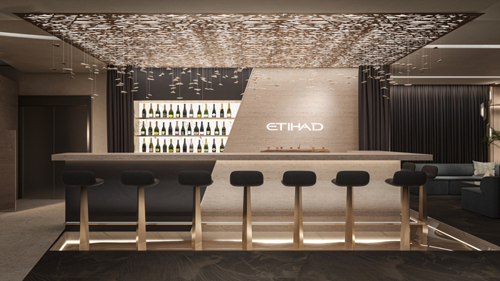 New Beyond Borders design for Etihad Lounge at London Heathrow LHR New Beyond Borders design for Etihad Lounge at London Heathrow LHR