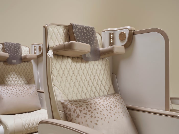 Premum Economy controls Emirates Premum Economy controls Emirates