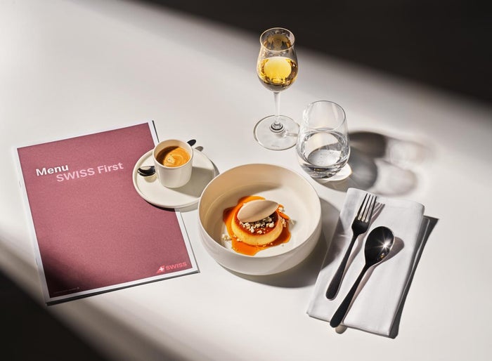 SWISS new first class menu