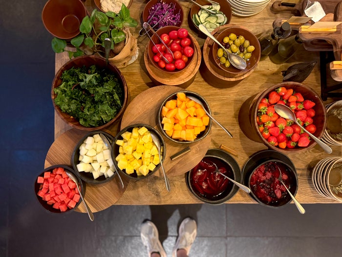 Six Senses London Whiteleys Kitchen breakfast fruits