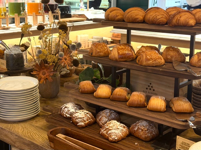 Six Senses London Whiteleys Kitchen breakfast pastires