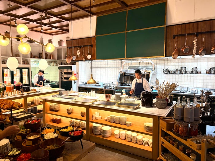 Six Senses London Whiteleys Kitchen open kitchen