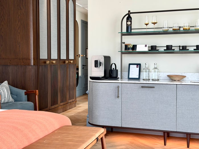 Six Senses London bedroom cross section