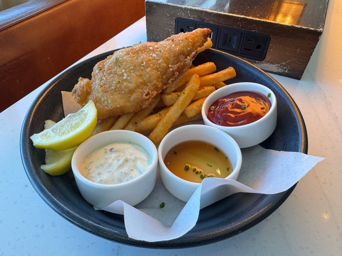 Soho Lounge fish and chips Soho Lounge fish and chips
