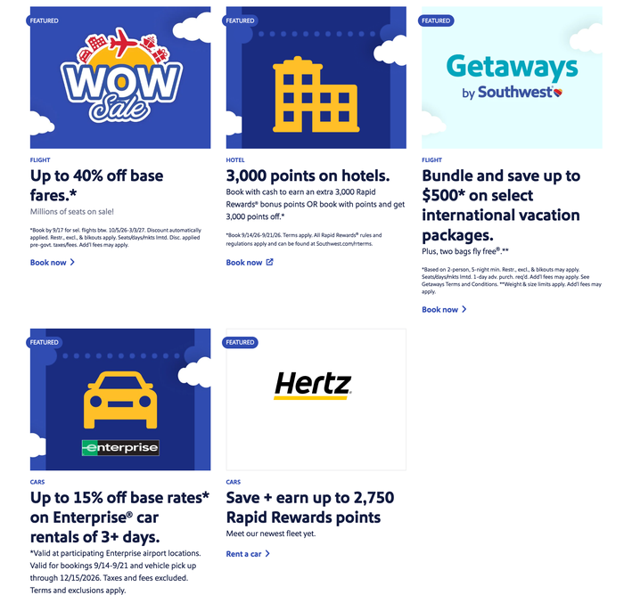 Southwest Week of Wow September 2026