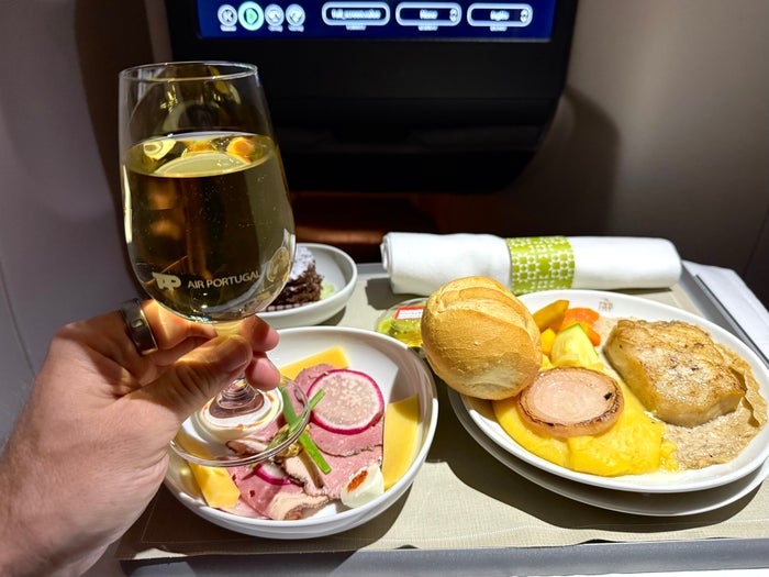 TAP business class meal