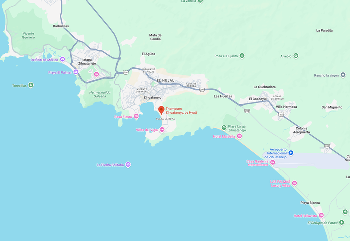 Thompson Zihuatanejo location Thompson Zihuatanejo location