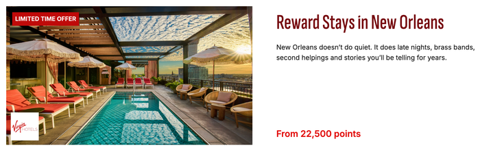 Virgin Hotels New Orleans September 2026 award discount