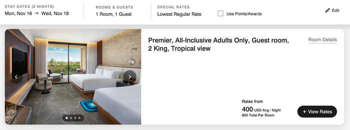W Punta Cana rate W Punta Cana rate