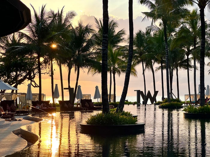 W Seminyak Wet Deck sunset