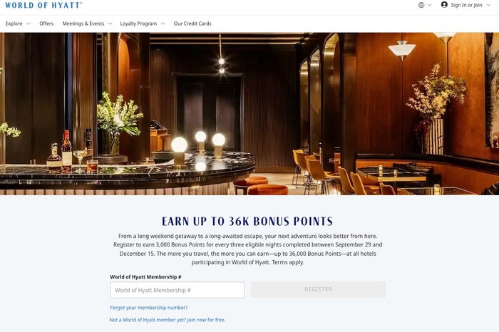 World of Hyatt promo World of Hyatt promo