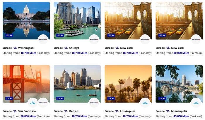 flying blue promo rewards screenshot september 2026