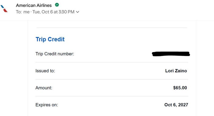 AA Trip Credit AA Trip Credit