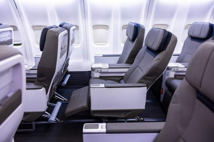 Alaska 737 MAX 8 First Class Image Credit Alaska AIrlines Alaska 737 MAX 8 First Class Image Credit Alaska AIrlines