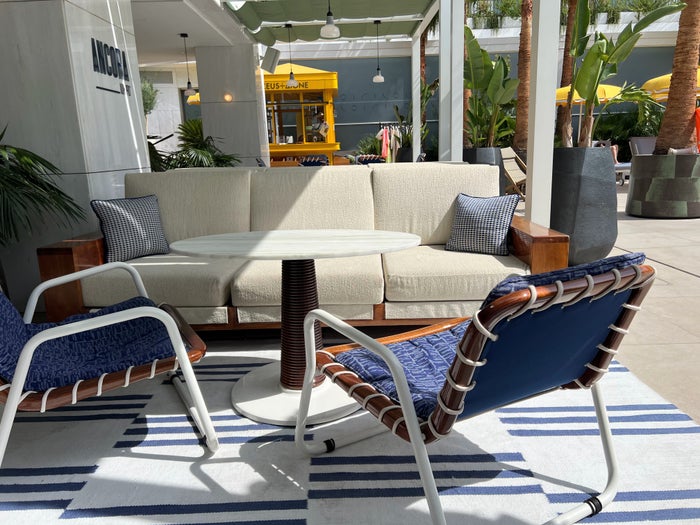 Ancora lounge seating at Conrad Athens