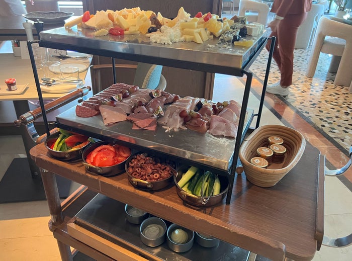 Breakfast cart at Hilton Chania Old Town