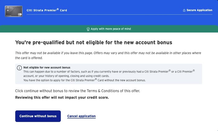 Citi Strata Pop Up Eligibility Welcome Bonus Citi Strata Pop Up Eligibility Welcome Bonus