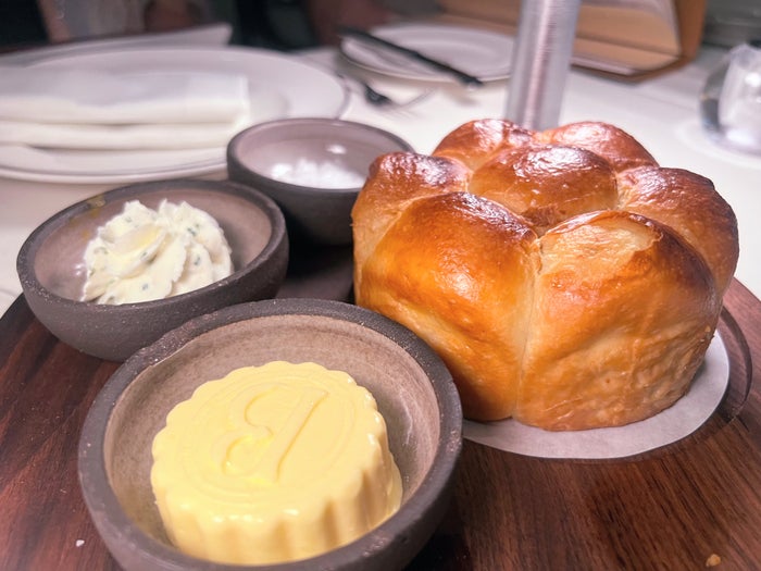 French bread at Byzantino Conrad Athens