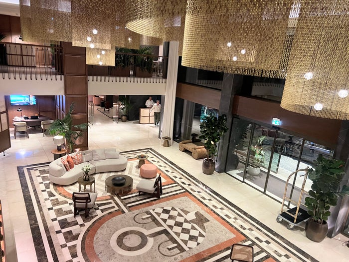 Hilton Chania Old Town lobby marble floor