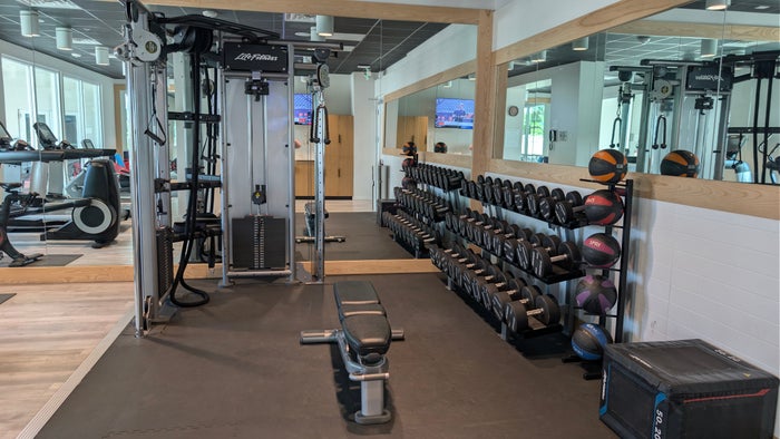 Hilton Garden Inn Cocoa Beach Oceanfront amenities fitness center weights