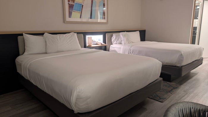 Hilton Garden Inn Cocoa Beach Oceanfront guest room beds