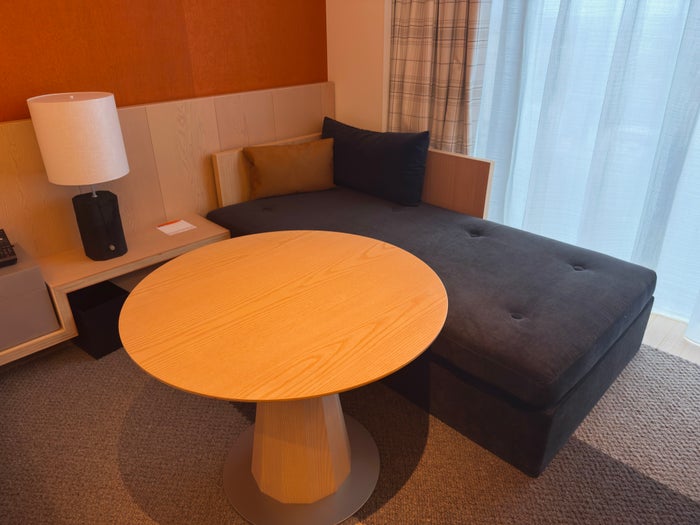 Hyatt Centric Sapporo room lounging sofa and table