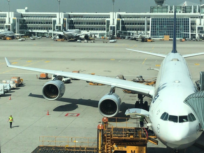 Lufthansa Airbus A340 600 at Munich Airport