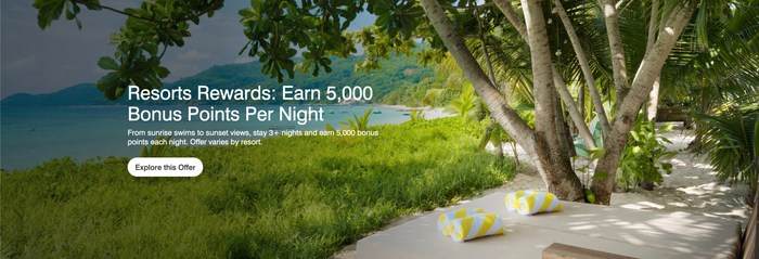 Marriott Bonvoy 5k points at resorts