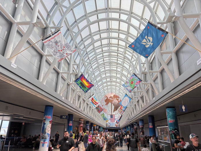 O'Hare Airport in Chicago, Illinois on a summer day