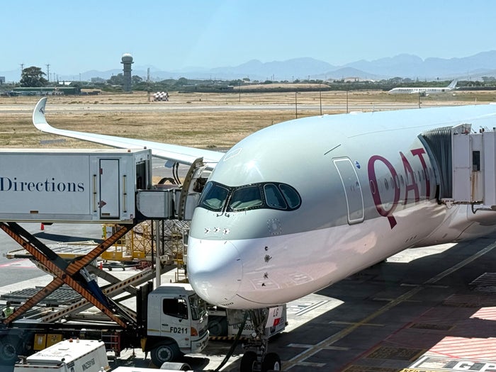 Qatar Airways Airbus A350 at Cape Town CPT Airport