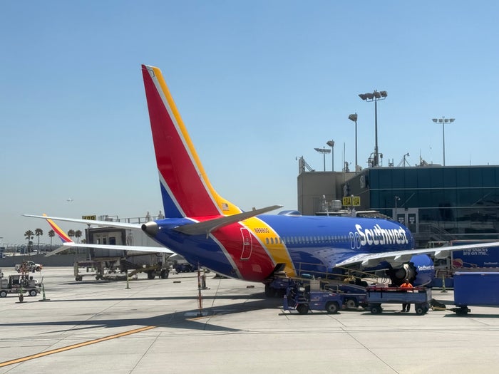 Southwest Boeing 737 at Los Angeles LAX