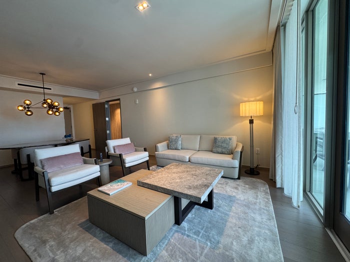 St. Regis Longboat Key suite living room light St. Regis Longboat Key suite living room light