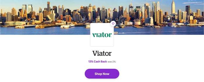 Viator Rakuten 13%