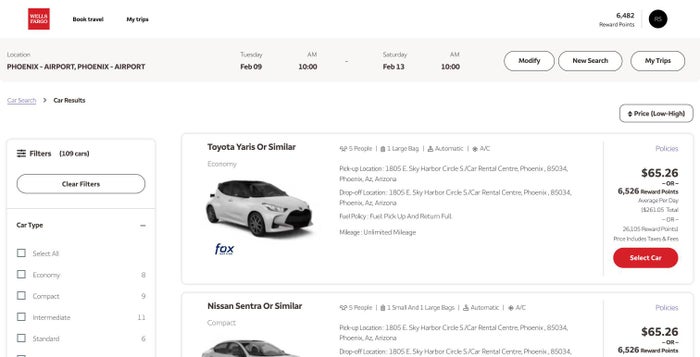 Wells Fargo Portal Car rental results Phoenix Wells Fargo Portal Car rental results Phoenix