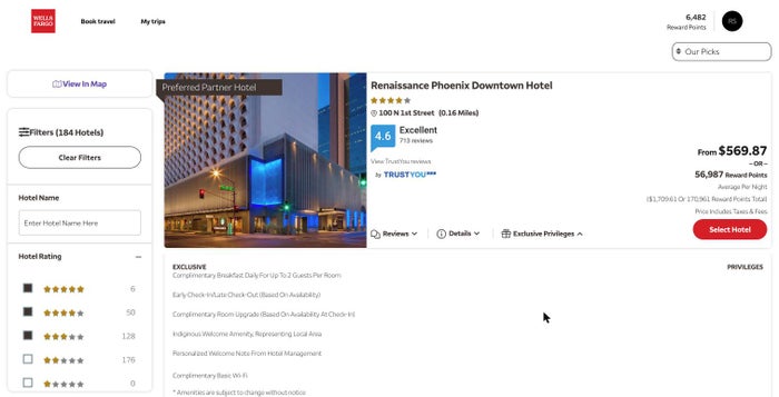Wells Fargo portal Hotel results exclusive privileges Wells Fargo portal Hotel results exclusive privileges