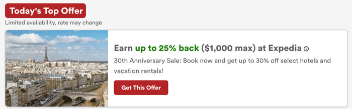 capital one expedia offer