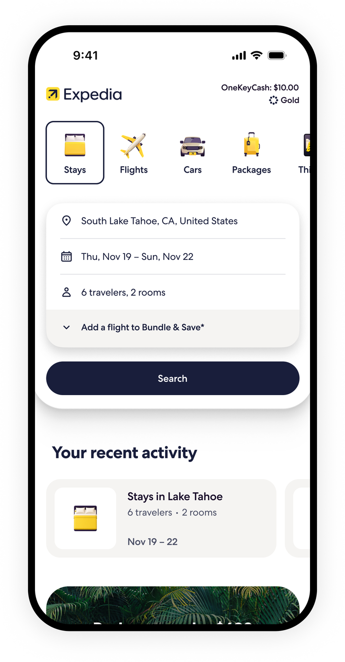 expedia personalized homepage Image Credit: Expedia