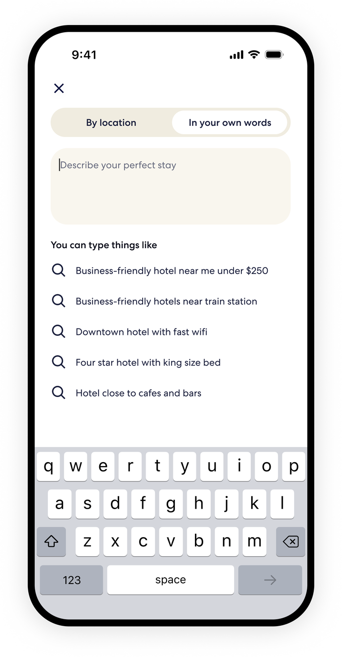 hotels com app preference Image Credit: Expedia